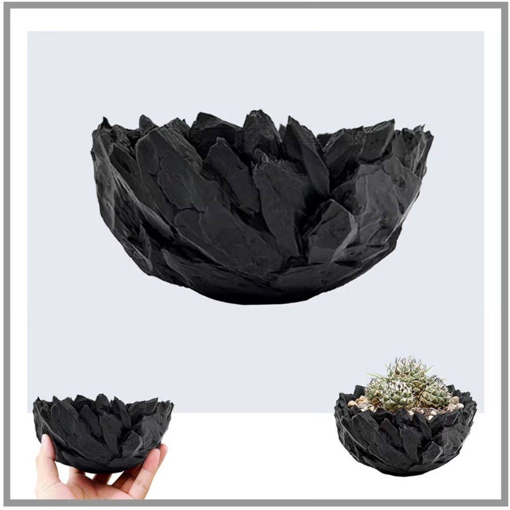 Black Succulent Pot（size：M）